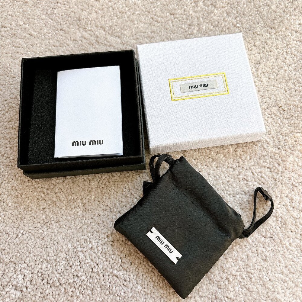BRAND NEW MIUMIU BOX AND POUCH
